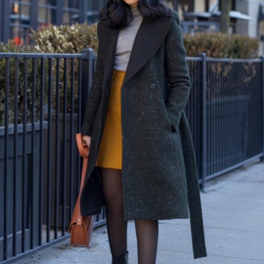Club Monaco Moss Green Lissah Trench Coat